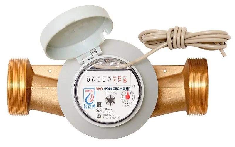 Счетчик воды ЭКО НОМ СВ Д-40 ДГ универсальный + КМЧ