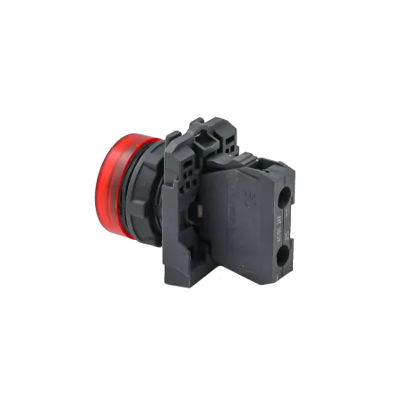 Лампа сигнальная красная, 24V AС/DC, IP65, пластик