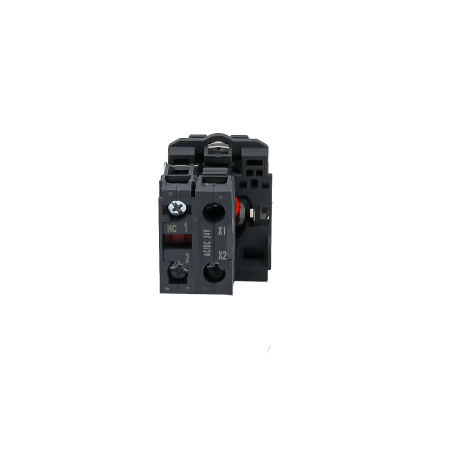 Кнопка красная с подсветкой, 1NС, 24V AC/DC, IP65, пластик